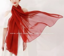 Chiffon Silk Wrap Scarf Shawl Beach Sarong Solid Color Soft Thin 180*100cm Shawl price