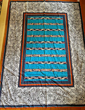 Large Vintage Rodier Abstract Bird Print Multi Color Scarf Made in Italy Shawl price