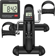 Mini Exercise Bike Pedal Exerciser Under Desk Cycle LCD Rehab Arm Leg Trainer Exercise Bikes price