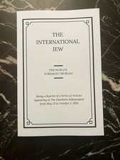 Henry Ford’s The International Jew Volume I Historical Reprint Ideologies price