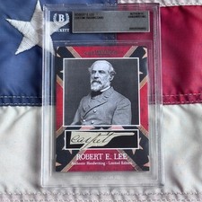 Robert E. Lee Handwritten Word Cut from Autograph Letter Signed Beckett BAS Historical price