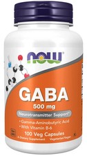 GABA 500mg 100 Caps Neurotransmitter Support 07/26EXP Vitamin B6 Amino Acid price