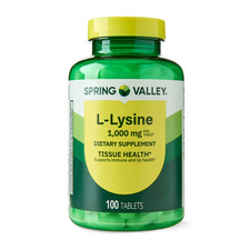 Spring Valley L-lysine Tablets 1000 mg 100 Tablets Fresh Stock Free Shipping Amino Acid price