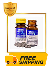 Potable Aqua Water Purification Tablets with PA Plus, 2 Bottles of 50 Tablets Water Bottle & Bottle & Purification System price
