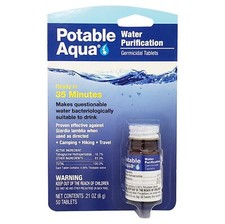 Potable Aqua Water Purification, Water Treatment Tablets - 50 count Bottle Water Bottle & Bottle & Purification System price