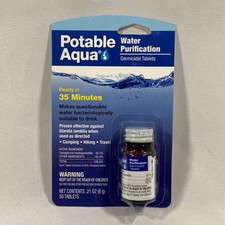 Potable Aqua Water Purification, Water Treatment Tablets - 50 count Bottle Water Bottle & Bottle & Purification System price