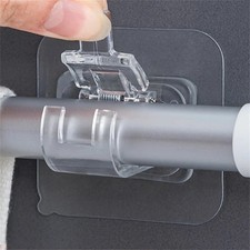 4,8PCS Nail Free Adjustable Curtain Rod Clip Brackets Self Adhesive Holder Hooks Curtain Accessory price