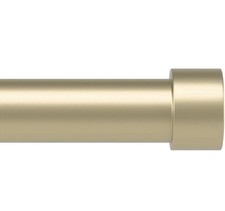 Umbra Cappa Adjustable Gold Curtain Rod 66-120 Inch Modern Brass Design Curtain Accessory price