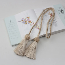 1Pc Tassel Curtain Tieback Gold Tiebacks for Curtains Rope Holder Accessories Po Curtain Accessory price