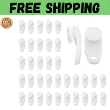 50 PCS Curtain Track Gliders White Traverse Rod Slides Replacement Plastic Snap- Curtain Accessory price