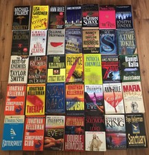 Mix Lot Of 10 Suspense Crime Mystery Thriller Fiction Paperback Books Random Crime Fiction price