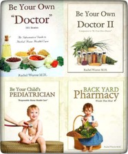 4 BOOK SET - Be Your Own Doctor 1/2, Pediatrician & Pharmacy by Rachel Weaver MH Medical Books price