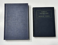 Vintage Medical Book Lot Taber’s Vocabulary Anatomy Physiology 1950s Hardcover Medical Books price