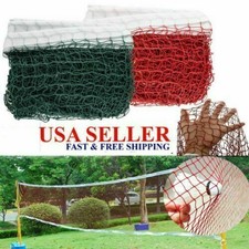 Height Badminton Volleyball Tennis Beach Net Set Indoor Outdoor Games Green/Red Tennis & Badminton price