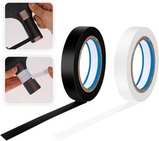 2 Rolls Grip Finishing Tape, 0.39 Inch × 11 Yards PVC Tennis Badminton... Tennis & Badminton price