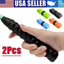 2X Tennis Racket Grip Tape Anti Slip Absorbent Badminton Pickleball Overgrip Tennis & Badminton price