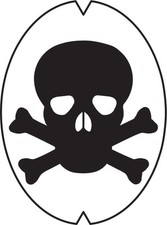 Racquet Art - Stencil - Tennis, Badminton, Squash, Racquetball - Skull N Cross Tennis & Badminton price