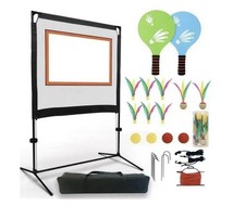 Portable Paddle Game with Net -Similar to Badminton, Tennis and Pickleball Set Tennis & Badminton price