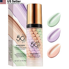 3 In 1 Face Primer SPF 50 Sunscreen Tinted Moisturizer Color Corrector New USA Makeup Primer price
