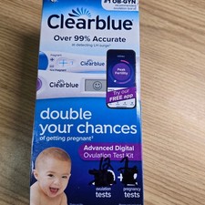 Clearblue Advanced Digital Ovulation Test Kit 12 Ovulation 1 Pregnancy Exp 7/26 Pregnancy / Ovulation Test price