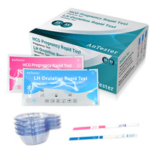 55 Ovulation test 25 miu/ml (LH) + 25 Early pregnancy test Strip 10 miu/ml (HCG) Pregnancy / Ovulation Test price