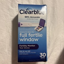 Clearblue Fertility Monitor Test Sticks, 30 count, unopened 11/2027 Pregnancy / Ovulation Test price