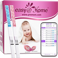 Ovulation & Pregnancy Test Strips Combo Kit - 50 LH & 20 HCG Tests Pregnancy / Ovulation Test price