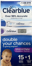 Clearblue Easy Ovulation Kit 15 Ovulation Tests + 1 Pregnancy Test EXP2027+ NEW Pregnancy / Ovulation Test price