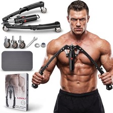 Muscle Trainer & Ab Roller | Home Gym Strength and Core Training Equipment with Fitness Equipment price