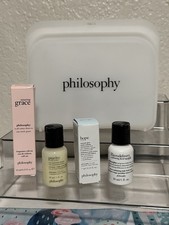 New Philosophy Travel Skincare & Fragrance Set with Silicone Pouch 5 Piece Kit Philosophy Sets price