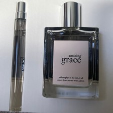 Amazing Grace 2 oz EDT and Travel Size (.33 OZ) Set BNIB Philosophy Sets price
