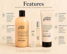 Philosophy Radiant Grace 3-Piece Shower Gel, Exfoliator & Perfume Set Philosophy Sets price