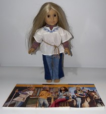 American Girl Julie Albright 18” Doll Classic Outfit Shirt Jeans & 3 Books American Classics price