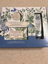 NEW Michel Design Works Cotton & Linen Hand & Body Care Gift Set Soap Hand Cream Body Care Sets price