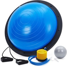 23" Half Balance Ball Yoga Ball Balance Trainer w/ Air Pump,2 Bands,Pilates Ball Pilates Ball price