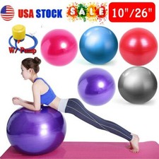 10" 26" Exercise Ball Fitness Pilates Stability Balance Yoga Workout Anti Burst Pilates Ball price