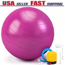 Anti-Burst Exercise Ball–High Weight Capacity Stability Ball for Yoga PVC 34" Pilates Ball price