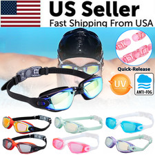 Clear Comfortable Swimming Goggles UV- Anti-Fog Swim Glasses Mirror Adult & Kids Swim Goggles price