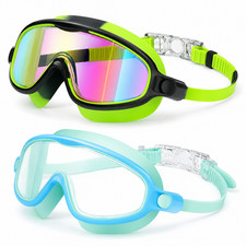 Adults/Kids Swim Goggles with Waterproof Earplugs & Nose Clip for , Anti Swim Goggles price