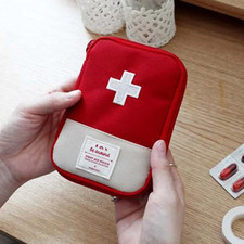 1pc Mini Portable First Aid Medicine Storage Bag Travel Survival Kit - NEW Medicine Storage & Carrying Bag price