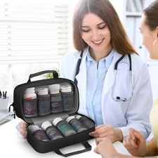 Pill Bottle Organizer Medicine Storage Bag Medication Travel Carrying Case Bag Medicine Storage & Carrying Bag price