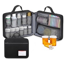 Pill Bottle Organizer Medicine Storage Bag Medication Travel Carrying Case Ma Medicine Storage & Carrying Bag price