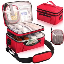 Medicine Bag for Traveling with Pouch, Pill Organizer Storage Case ( Bag Only ) Medicine Storage & Carrying Bag price