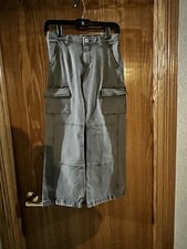 Girls Art&Class Mid-Rise Wide-Leg Cargo Pants Size 12 Girls' Pants price