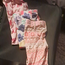 Toddler Leggings 3-Piece Cotton Knit Pull-On Pink/White Floral. Girls' Pants price