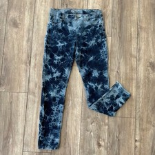 Wonder Nation Girls Blue Tie Dye Jeggings Size XXL 18 Acid Wash Skinny Pants Girls' Pants price