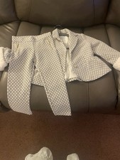Janie and Jack Girls Size 4 Ankle Pants White/Black Houndstooth Zip Closure Girls' Pants price
