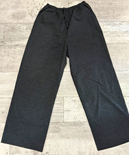 ZARA Girls Gray Wide-Leg Pants 11-12Y Elastic Waist Drawstring Pull-On Girls' Pants price