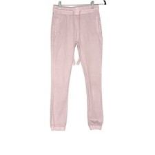 V.I.P. Women’s Pink Solid Jogger Pants Drawstring Elastic Waist Size 5/6 Girls' Pants price