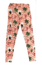 No Comment Girls Size 4 Pink Christmas Sloth Holiday Leggings Stretch Pants NWT Girls' Pants price